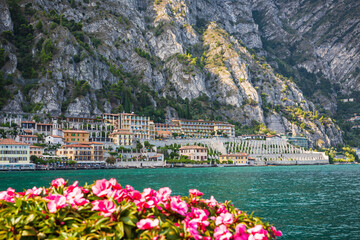 Historical architecture at Limone sul Garda, Italy