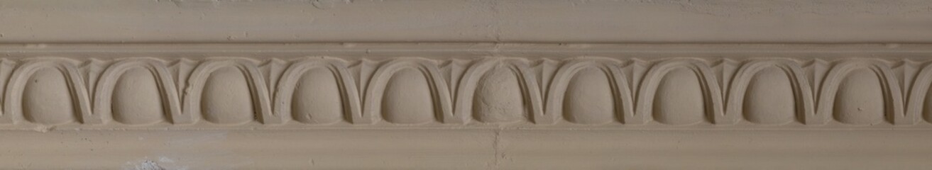 Elements of architectural decorations of buildings, gypsum stucco, wall texture, plaster molding...