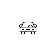 Car vector icon. Car vector icon. Isolated simple front car logo illustration. Transportation symbol. Trendy Flat style for graphic design, Web site, UI. EPS10. Vector illustration