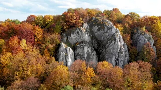 jura, jesień jura krakowsko częstochowska,