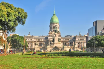 Foto op Plexiglas Capitol of Buenos Aires Congress in Argentina  © robnaw