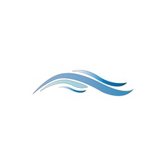 waves icon logo vector