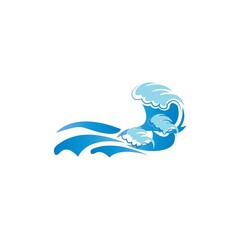 waves icon logo vector