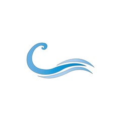 waves icon logo vector