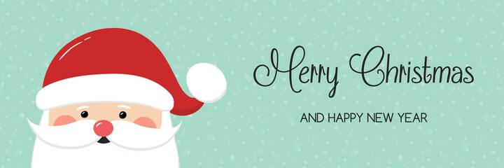 Xmas card with wishes. Merry Christmas and Happy New Year Vector