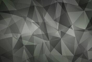 Fototapeta premium Light Gray vector triangle mosaic template.