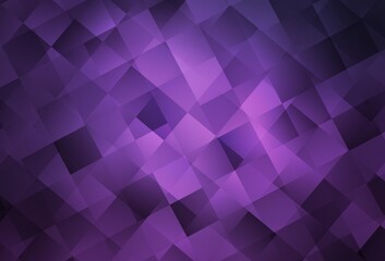 Obraz premium Dark Purple vector texture in rectangular style.