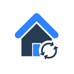 Home Internet Icon | Loading | Under Construction House