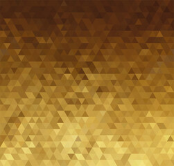Vector Abstract golden triangle pattern background. CMYK color. No transparent, no gradient