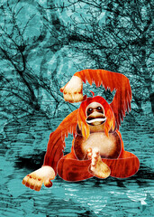 Illustration_02/01/2007 : オランウータン