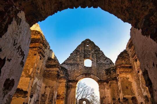 Katarinka - Church and Monastery of St. Catherine ruins in Dechtice, Slovakia