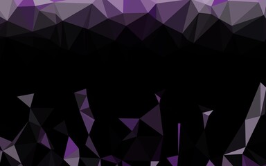 Light Purple vector blurry triangle template. Geometric illustration in Origami style with gradient. Template for a cell phone background.