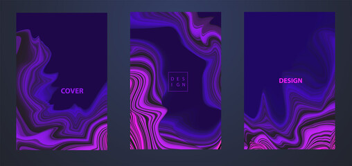 Vector Modern abstract design background Flow motion