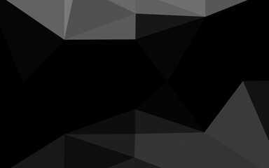 Obraz premium Dark Silver, Gray vector abstract polygonal texture. Shining colored illustration in a Brand new style. Elegant pattern for a brand book.