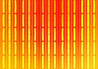 Light Yellow, Orange vector background with straight lines. Shining colored illustration with narrow lines. The pattern can be used as ads, poster, banner for commercial.
