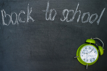 A blackboard with the words 
