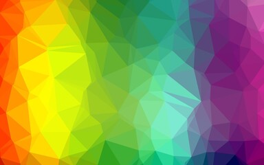 Light Multicolor, Rainbow vector abstract mosaic pattern. Glitter abstract illustration with an elegant design. Template for a cell phone background.