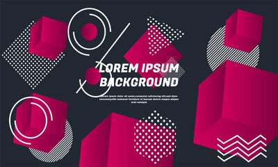 geometric background bright colors and dynamic shape compositions vector part 3