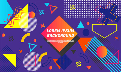 geometric background bright colors dynamic shape compositions template banner website part 6