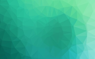 Light Green vector blurry triangle pattern. Colorful abstract illustration with gradient. Triangular pattern for your business design.