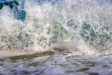 sea waves, close up, beauty water splash