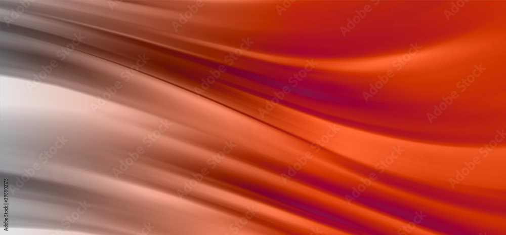 Poster Smooth elegant red satin texture abstract background. Luxurious background design