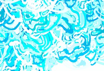 Light Blue, Green vector template with chaotic shapes.