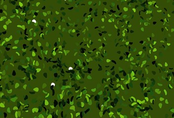 Obraz premium Light Green, Yellow vector template with memphis shapes.