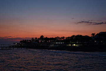 midnight on the beach