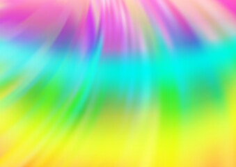 Light Multicolor, Rainbow vector background with liquid shapes. Modern gradient abstract illustration with bandy lines. The template for cell phone backgrounds.