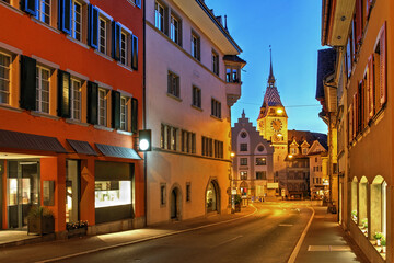 Road to Kolinplatz, Zug, Switzerland