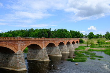 Brick Bridge Over The River - Kuldiga, Latvia