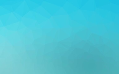 Obraz premium Light BLUE vector shining triangular pattern. Geometric illustration in Origami style with gradient. Brand new design for your business.