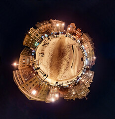 Polska, Wałbrzych, Little planet - zimowy rynek miejski © WildFrame
