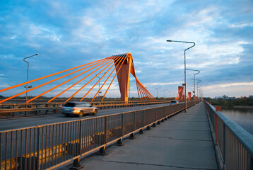 the cable car to the southern bridge in Riga