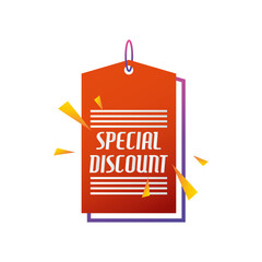 special offer season, super discount tag price