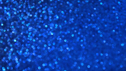 Bokeh on a light blue background, defocused blue light, selected sharpness
