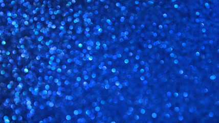 Bokeh on a light blue background, defocused blue light, selected sharpness