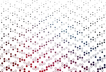 Light Blue, Red vector cover with spots.