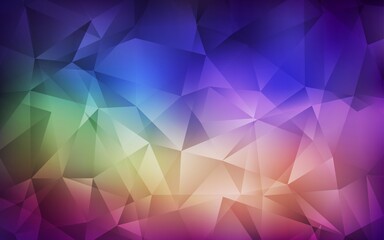 Light Multicolor vector abstract polygonal pattern.