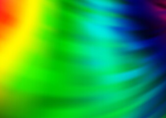 Light Multicolor, Rainbow vector abstract bright template. Glitter abstract illustration with an elegant design. The best blurred design for your business.