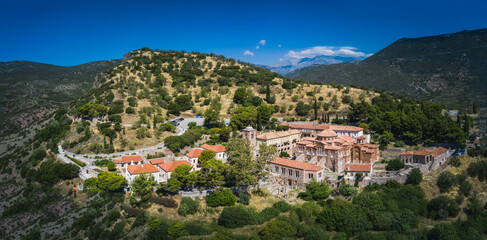Fototapeta na wymiar The Hosios Loukas monastery in Greece