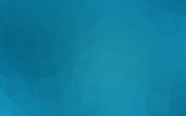 Fototapeta premium Dark BLUE vector abstract polygonal cover. Shining colored illustration in a Brand new style. Triangular pattern for your business design.