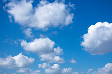 Naklejka na ściany i meble blue sky with clouds view.