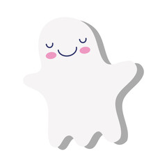 halloween ghost flat style icon