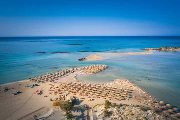 Afwasbaar behang Elafonissi Strand, Kreta, Griekenland Elafonissi strand met roze zand op Kreta, Griekenland