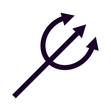devil trydent fork flat style icon