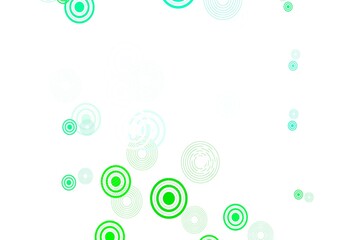 Light Green vector backdrop with dots.