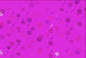 Obraz na płótnie Canvas Light Purple vector doodle cover.