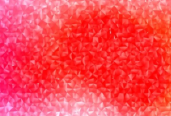 Obraz premium Light Red vector triangle mosaic cover.